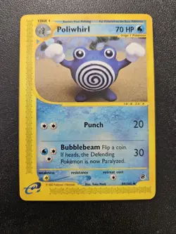 Pokemon Expedition Poliwhirl 89/165 EXC-PLAYED Yuka Morii - Image 1