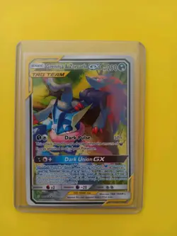 Pokemon Greninja & Zoroark GX TAG TEAM Ultra Rare 250HP 250/214 SM Unbroken Bon… - Image 1