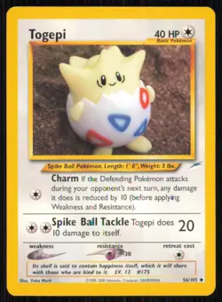 Togepi 56/105 Uncommon Neo Destiny Pokemon Unlimited Lightly Played - Image 1