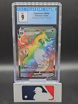 Charizard VMAX Secret Rare Holo 074/073 Champion's Path CGC 9 Pokemon TCG - Image 1