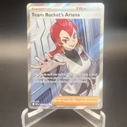 Pokemon TCG Team Rocket's Ariana 224/182 Destined Rivals Ultra Rare NM - Image 1