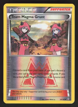 Team Magma Grunt 30/34 Pokemon TCG Double Crisis LP - Image 1