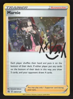 Marnie SWSH120 Pokemon TCG Sword & Shield Promo NM - Image 1