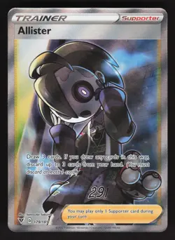 Allister 179/185 Pokemon TCG SWSH04: Vivid Voltage NM - Image 1