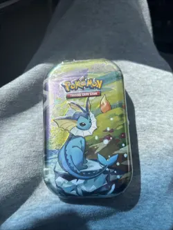 Prismatic Evolutions Mini Tin - Vaporeon Art - Sealed Brand NEW - Pokemon TCG - Image 1