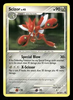 Scizor 29/100 NM Rare Majestic Dawn 2008 Pokemon TCG - Image 1