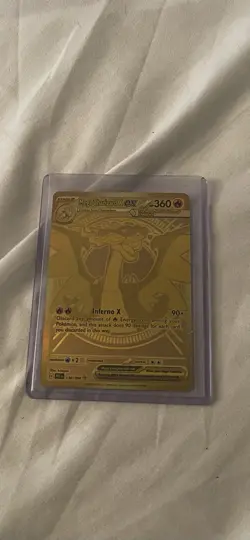 Pokemon TCG Phantasmal Flames Mega Charizard X Ex Gold Mega Hyper Rare 130/094 - Image 1