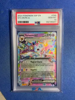 2025 POKEMON PRE EN-PRISMATIC EVOLUTIONS #041 SYLVEON EX PSA 10 - Image 1