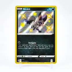 Nickit - SV081/SV122 Shining Fates SHINY Holo Rare Pokemon - NM/MINT - Image 1