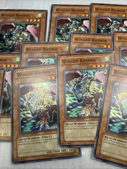Yugioh! Winged Rhynos FOTB-ENSE2 Super Rare 14 Copies X 14 Nm-Lp - Image 3