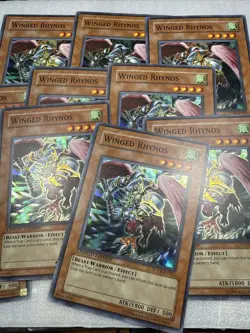 Yugioh! Winged Rhynos FOTB-ENSE2 Super Rare 14 Copies X 14 Nm-Lp - Image 4