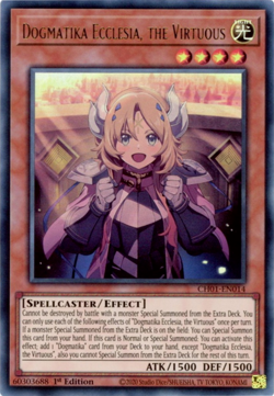 Dogmatika Ecclesia, the Virtuous CH01-EN014 1st ED Yu-Gi-Oh! ULTRA RARE - Image 1