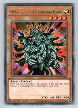 Manju of the Ten Thousand Hands - WISU-EN046 - Rare - 1st Edition Yugioh - Image 1