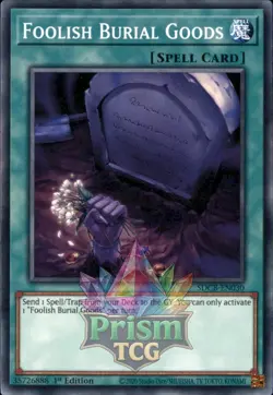 1st Ed Foolish Burial Goods SDCB-EN030 Yugioh - Image 1