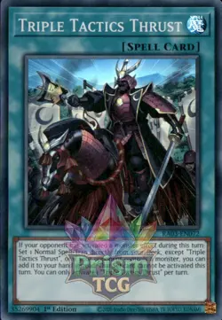 1st ed Triple Tactics Thrust super rare RA03-EN072 Yugioh - Image 1