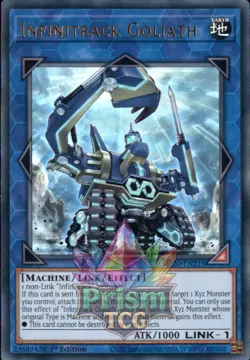 1st ed Infinitrack Goliath ultra rare MP20-EN215 Yugioh - Image 1
