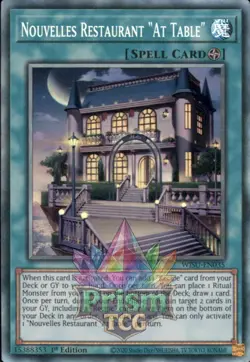 1st ed Nouvelles Restaurant "At Table" ultra rare WISU-EN035 Yugioh - Image 1