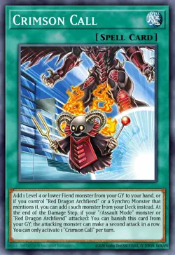 BLZD-EN052 – Crimson Call Common PREORDER Yu-Gi-Oh! - Image 1
