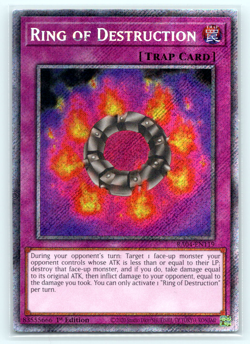Ring of Destruction - RA04-EN119 - Platinum Secret Rare - 1st Edition Yugioh - Image 1