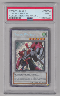 2008 YUGIOH TURBO WARRIOR COLLECTIBLE TINS WAVE 2 EN004 PSA 9 MINT - Image 1