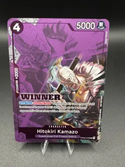 Hitokiri Kamazo OP06-076 UC WINNER Promo One Piece Card Game NM Wings of Captain - Image 1