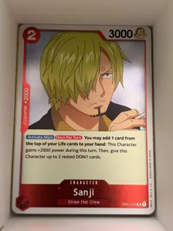 OP01-013 Sanji English R One Piece TCG Card Game - Image 1