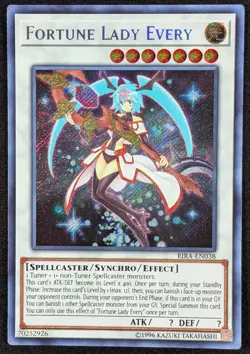 Fortune Lady Every 1996 Secret Rare Holo Yugioh RIRA-EN038 (NM) - Image 1