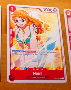ONE PIECE ENGLISH CARD GAME CARTE Nami ST01-007 ST EN TCG NM - Image 1