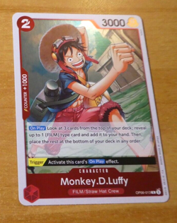 ONE PIECE WINGS OF CAPTAIN ENGLISH CARD GAME HOLO CARTE GUM OP06-013 R EN MINT - Image 1