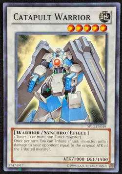 Catapult Warrior 1996 Starfoil Rare Holo Yugioh SP13-EN049 (NM) - Image 1