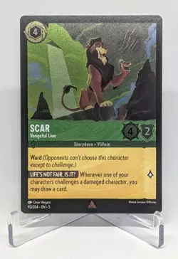 Disney Lorcana Scar - Vengeful Lion 93/204 Cold Foil - FREE SHIPPING - Image 1