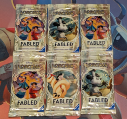6x Fabled Booster Packs New Sealed Disney Lorcana English - Image 1