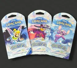 Disney Lorcana WINTERSPELL Sleeved Booster Pack Lot of 3 Sealed Ravensburger - Image 1