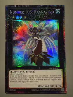 YUGIOH NUMBER 103: RAGNAZERO ASIA ENGLISH EDITION DBCB-AE011 COLLECTOR'S RARE - Image 1