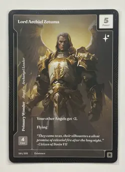 Wonders Of The First: Existence - Lord Archiel Zetuma 184/401 RARE 🔥🔥🔥 - Image 2