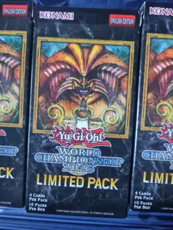 7X Yugioh World Championship 2025 Limited Packs Boxen GEOFFNET Bitte Lesen! - Image 2