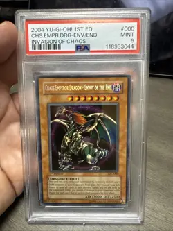 YuGiOh Chaos Emperor Dragon - Envoy Of The End IOC-000 1st Edition PSA 9 NewCert - Image 1