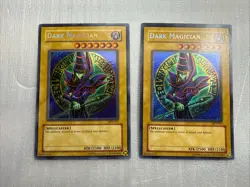DARK MAGICIAN BPT-007 SECRET RARE VINTAGE YUGIOH TCG TIN TRADING CARD X2 - Image 1