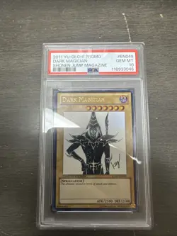 YuGiOh 2011 Dark Magician Shonen JUMP-EN049 PSA GEM MINT 10 NEW CERT - Image 1