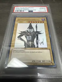 YuGiOh 2011 Dark Magician Shonen JUMP-EN049 PSA GEM MINT 10 NEW CERT - Image 2