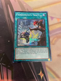 YUGIOH - FIENDSMITH'S TRACT - PRISMATIC SECRET RARE - MP25 - NM - 1ST ED - Image 1