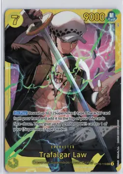 Trafalgar Law OP10-119 SEC Royal Blood One Piece Card Game English - Image 1