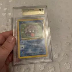 BGS 9.5 1999 Pokemon Card Fossil Set Shellder 54/62 1st Edition - Image 1