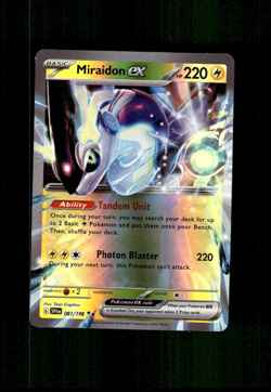 Custom Holo Miraidon Card Miraidon EX Card READ DESCRIPTION BELOW - Image 1