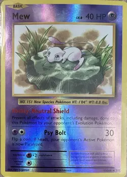Mew 53/108 Holo Rare Evolutions Pokemon Reverse Holo NM/M - Image 1
