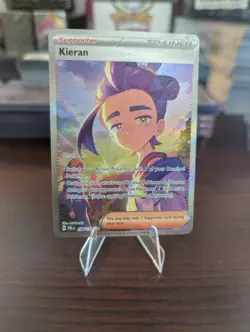 Pokemon TCG Kieran Sir 174/131 Prismatic Evolutions Holo Card NM - Image 1