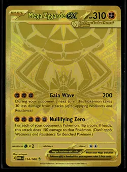 Mega Zygarde ex 124/088 Mega Hyper Rare Perfect Order Pokemon NM/M - Image 1