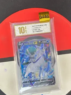 Pokemon TCG S-Chinese Ice Rider Calyrex V CS3bC 130/122 SR Grade10 - Image 1