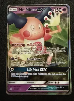 Pokemon Mr. Mime GX Ultra Rare SM - Team Up 67/181 NM - Image 1