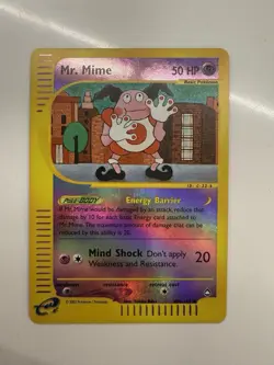 Pokemon TCG Mr. Mime 95a/147 Aquapolis Reverse Holo E-Reader - Image 1